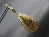 LARGE 23.35CT DIAMOND & AAA OPAL 14K YELLOW GOLD TEAR DROP HALO HANGING EARRINGS