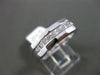 ESTATE WIDE .79CT DIAMOND PRINCESS 14KT WHITE GOLD 3D WEDDING ANNIVERSARY RING