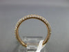 ESTATE .91CT DIAMOND 18KT ROSE GOLD 3D CLASSIC ETERNITY WEDDING ANNIVERSARY RING
