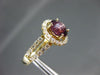 ESTATE 2.67CT DIAMOND & AAA AMETHYST 14KT WHITE GOLD ROUND HALO ENGAGEMENT RING
