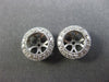 ESTATE .37CT DIAMOND 14KT WHITE GOLD CLASSIC 3D ROUND FILIGREE JACKET EARRINGS