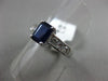 ESTATE 1.87CT DIAMOND & AAA SAPPHIRE 18KT WHITE GOLD 3D CLASSIC ENGAGEMENT RING