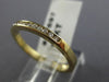 ESTATE .22CT DIAMOND 14KT YELLOW GOLD 3D CHANNEL ANNIVERSARY BAND RING #17697