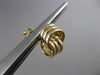 ESTATE 14KT YELLOW GOLD HANDCRAFTED 3D DOUBLE LOVE KNOT POST EARRINGS #23938