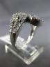 ESTATE .87CT DIAMOND 14K WHITE GOLD 3D CLASSIC INFINITY WEDDING ANNIVERSARY RING