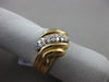 ESTATE WIDE .33CT ROUND DIAMOND 14KT YELLOW GOLD 3D MULTI WAVE LOVE KNOT RING