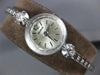 ESTATE BENRUS .75CT OLD MINE DIAMOND 14K WHITE GOLD 3D ROUND TENNIS WATCH #26622