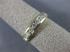 ESTATE .91CT DIAMOND 14KT YELLOW GOLD 3D CLASSIC CHANNEL ANNIVERSARY RING #14598