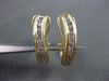 ESTATE .56CT ROUND DIAMOND 14KT YELLOW GOLD 3D ELONGATED WAVE CLIP ON EARRINGS