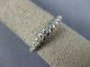 ESTATE .44CT DIAMOND 14KT WHITE GOLD ROUND SHARED PRONG WEDDING ANNIVERSARY RING