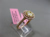 ESTATE 1.08CT YELLOW & PINK DIAMOND 18K YELLOW ROSE GOLD CLASSIC ENGAGEMENT RING