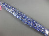 ESTATE EXTRA LARGE 113.88CT DIAMOND & AAA TANZANITE 18KT WHITE GOLD 3D BRACELET