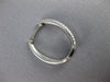 ESTATE .25CT DIAMOND 14KT WHITE GOLD 3D TWO ROW TRIANGULAR OVAL HOOP EARRINGS