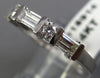 ESTATE .75CT DIAMOND 14KT WHITE GOLD 3D CLASSIC WEDDING ANNIVERSARY RING #18914
