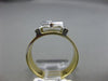 ESTATE WIDE .40CT DIAMOND 14KT WHITE & YELLOW GOLD SQUARE INVISIBLE PROMISE RING