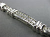 ESTATE WIDE 2.54CT DIAMOND 14KT WHITE GOLD 2 ROW CHANNEL ETOILE TENNIS BRACELET