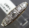 ANTIQUE 1.26CT OLD MINE DIAMOND 14KT TWO TONE GOLD CLASSIC FILIGREE RING #19171