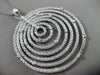 ESTATE MASSIVE 1.23CT DIAMOND 18KT WHITE GOLD ETOILE WOVEN MESH CIRCULAR PENDANT