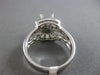 ESTATE WIDE .85CT DIAMOND 18KT WHITE GOLD 3D SEMI MOUNT ENGAGEMENT RING #2871
