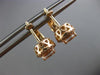 ESTATE 1.55CT DIAMOND & AAA MORGANITE 14K ROSE GOLD 3D FILIGREE HANGING EARRINGS