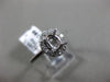 ESTATE .16CT DIAMOND 14KT WHITE GOLD OVAL FOUR PRONG SEMI MOUNT ENGAGEMENT RING