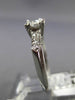 ANTIQUE .35CT OLD MINE DIAMOND PLATINUM GOLD 3D CLASSIC ENGAGEMENT RING #9963
