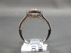 ESTATE 1.32CT DIAMOND & AAA RUBY 14KT WHITE & ROSE GOLD 3D HALO ENGAGEMENT RING