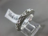 ANTIQUE .15CT DIAMOND 14K WHITE GOLD 7 STONE ETOILE OPEN FILIGREE WEDDING RING