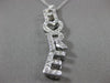 ESTATE LARGE .70CT DIAMOND 14K WHITE GOLD FLOATING 'LOVE' 'AMORE' PENDANT #17866
