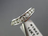 ESTATE WIDE .55CT ROUND DIAMOND 14KT WHITE GOLD "V" SHAPE ANNIVERSARY RING #1943