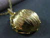 ESTATE LARGE .30CT DIAMOND 18K YELLOW GOLD ETOILE CROWN FLOATING PENDANT & CHAIN