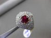 ANTIQUE 1.44CT DIAMOND & AAA RUBY 18KT TWO TONE GOLD 3D FILIGREE ENGAGEMENT RING