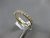 ESTATE .67CT DIAMOND 14K YELLOW GOLD CLASSIC 15 STONE SEMI ETERNITY WEDDING RING