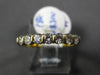 ESTATE .50CT ROUND DIAMOND 18K YELLOW GOLD SEVEN STONE CHANNEL ANNIVERSARY RING