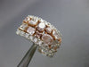 ESTATE LARGE GIA 6.57CT DIAMOND 18K WHITE & ROSE GOLD FILIGREE CLIP ON EARRINGS