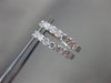 ESTATE .75CT ROUND CUT DIAMOND 14KT WHITE GOLD CLASSIC SIX STONE HUGGIE EARRINGS