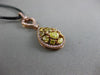 ESTATE LARGE 1.95CT PINK & FANCY YELLOW DIAMOND 18KT ROSE GOLD TEAR DROP PENDANT