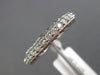 ESTATE 1.0CT DIAMOND 14KT WHITE GOLD FILIGREE ETERNITY WEDDING ANNIVERSARY RING