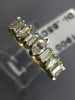 ESTATE .85CT DIAMOND 14KT YELLOW GOLD MARQUISE & BAGUETTE ANNIVERSARY RING #6898