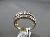 ESTATE WIDE 1CT ROUND & BAGUETTE DIAMOND 14KT YELLOW GOLD FLOWER BUTTERFLY RING