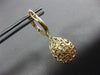 LARGE 4.56CT DIAMOND & AAA AUSTRALIAN OPAL 14KT YELLOW GOLD 3D HANGING EARRINGS