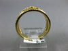 ESTATE WIDE .88CT DIAMOND & AAA YELLOW SAPPHIRE 14K YELLOW GOLD ANNIVERSARY RING