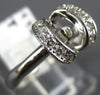 ESTATE .22CT DIAMOND 14KT WHITE GOLD TENSION SEMI MOUNT ENGAGEMENT RING #12118