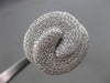 ESTATE MASSIVE 3.18CT DIAMOND 18KT WHITE GOLD 3D INTERWINDING MICO FILIGREE RING