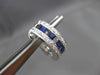 ESTATE LARGE 1.50CT DIAMOND & SAPPHIRE 14KT WHITE GOLD ETOILE CLIP ON EARRINGS