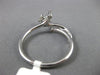 ESTATE .25CT DIAMOND 18KT WHITE GOLD 3D CLASSIC FLOWER LOVE KNOT FUN RING #11415