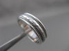 ESTATE WIDE 14KT WHITE GOLD TRIPLE ROPE WEDDING ANNIVERSARY RING 6mm #23159