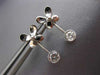 ESTATE .40CT DIAMOND 18KT WHITE GOLD 3D BEZEL BUTTERFLY HANGING EARRINGS #6417