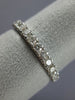 ESTATE .55CT DIAMOND 18KT WHITE GOLD 12 STONE SEMI ETERNITY ANNIVERSARY RING