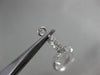 ESTATE LARGE 18.93CT DIAMOND & AAA CLEAR TOPAZ 14KT WHITE GOLD HANGING EARRINGS